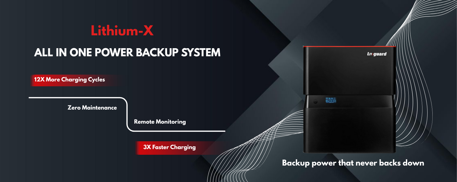 Lithium X - Integrated Power Backup Solution